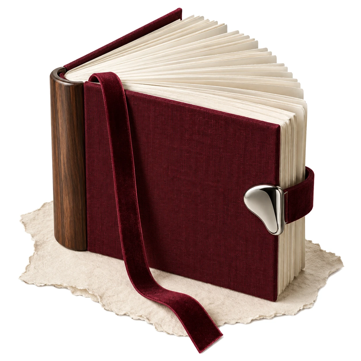 Handbuch in Bordeaux-Leinen